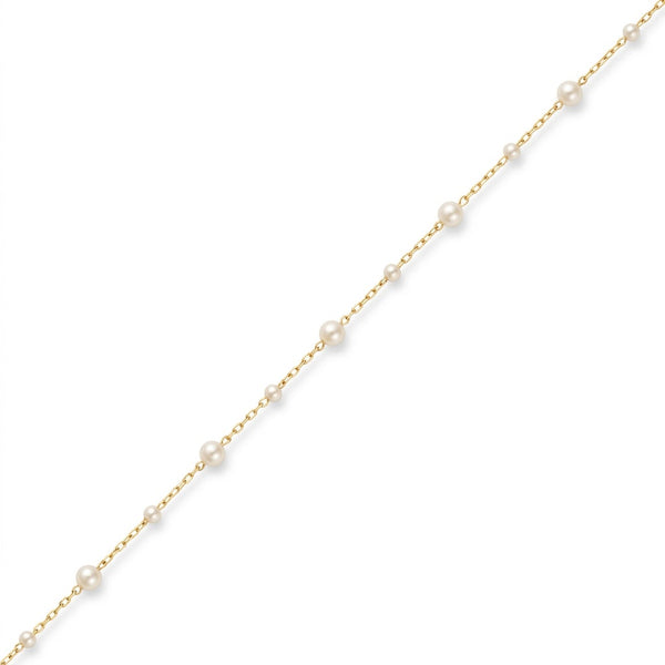 Alternating Pearl Chain Gold chain