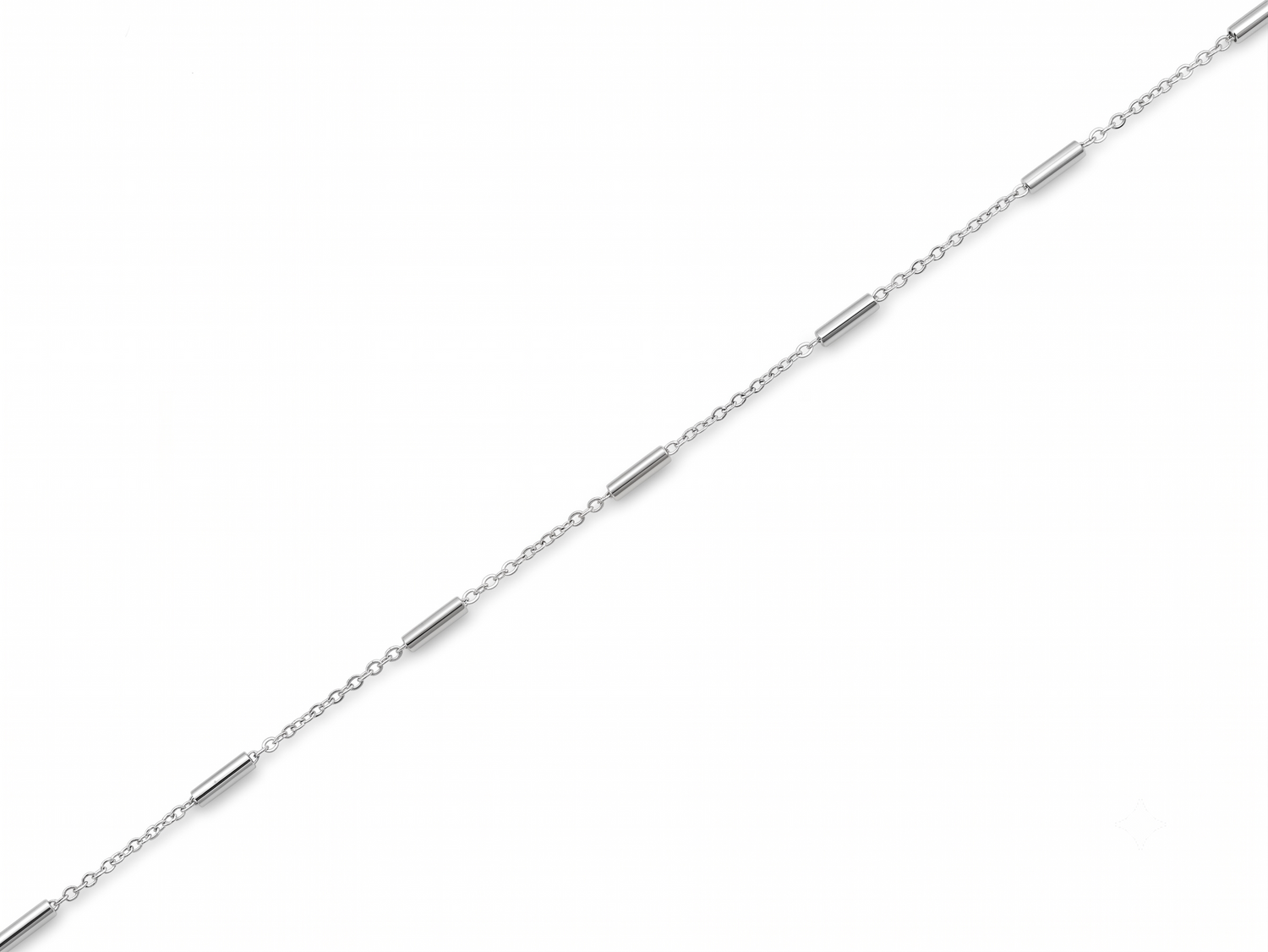Bar Station Chain Silver