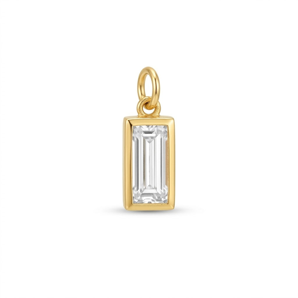 Crystal Baguette Charm