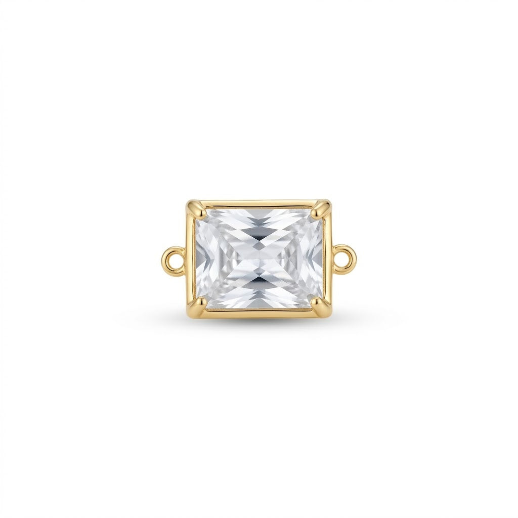Crystal Baguette Connector Charm