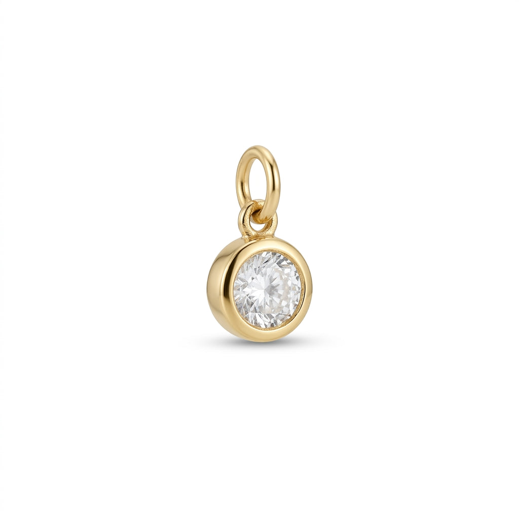 Crystal Solitaire Charm