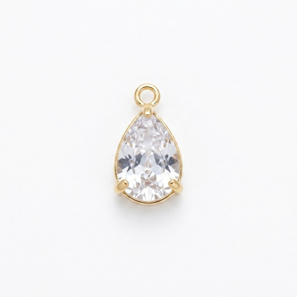 Crystal Teardrop Charm