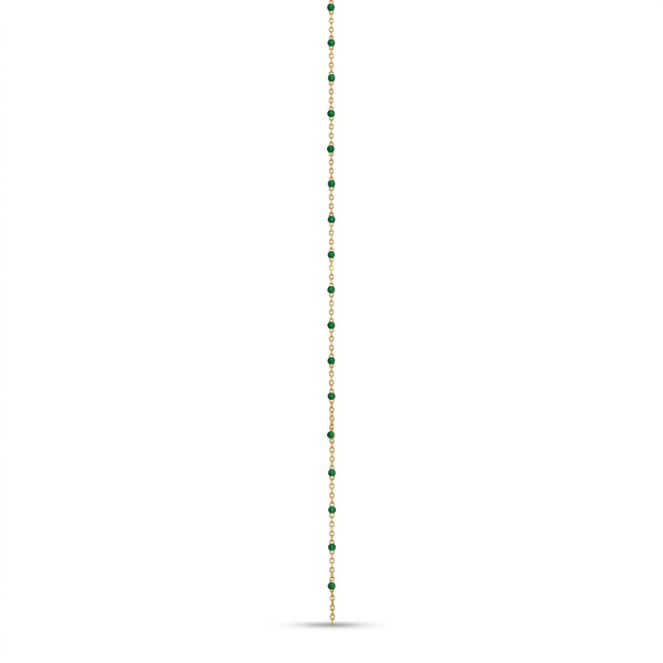 Emerald Bead Chain Gold