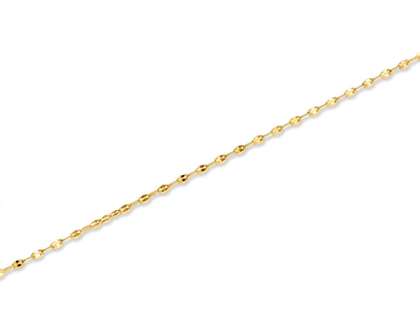 Faceted Bar Bead Chain Gold chain