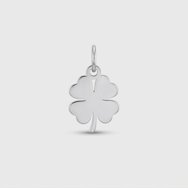 Four Leaf Clover Charm Silver