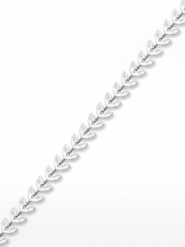 Leaf Link Chain Silver