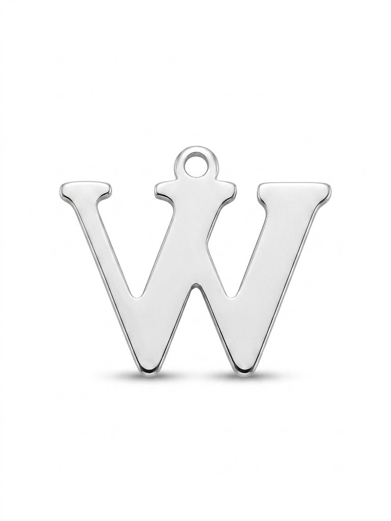 Letter W Charm