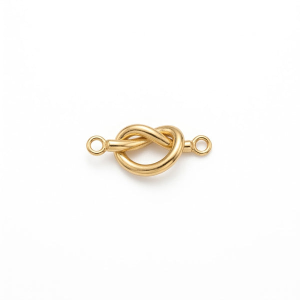 Love Knot Connector Charm Gold
