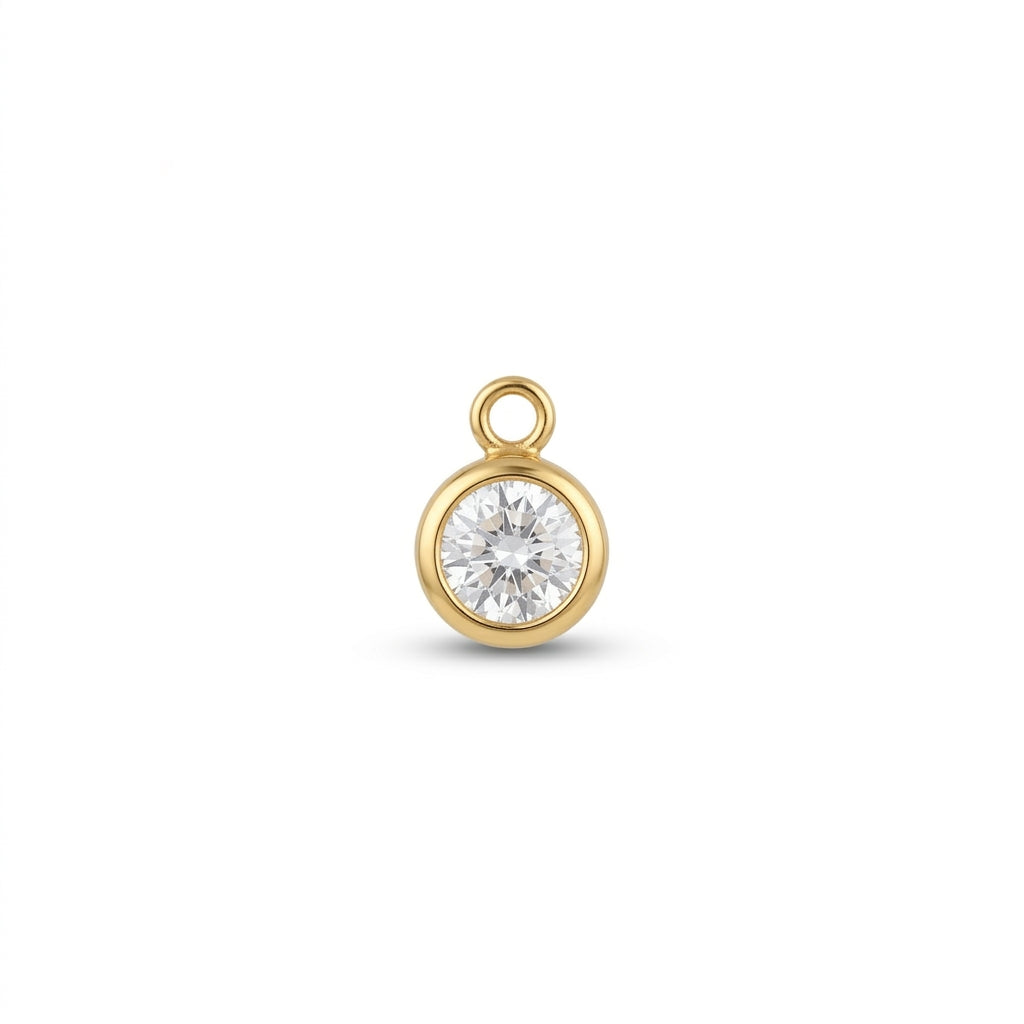 Mini Crystal Solitaire Charm
