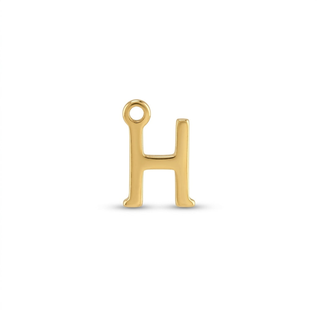 Mini Letter H Charm