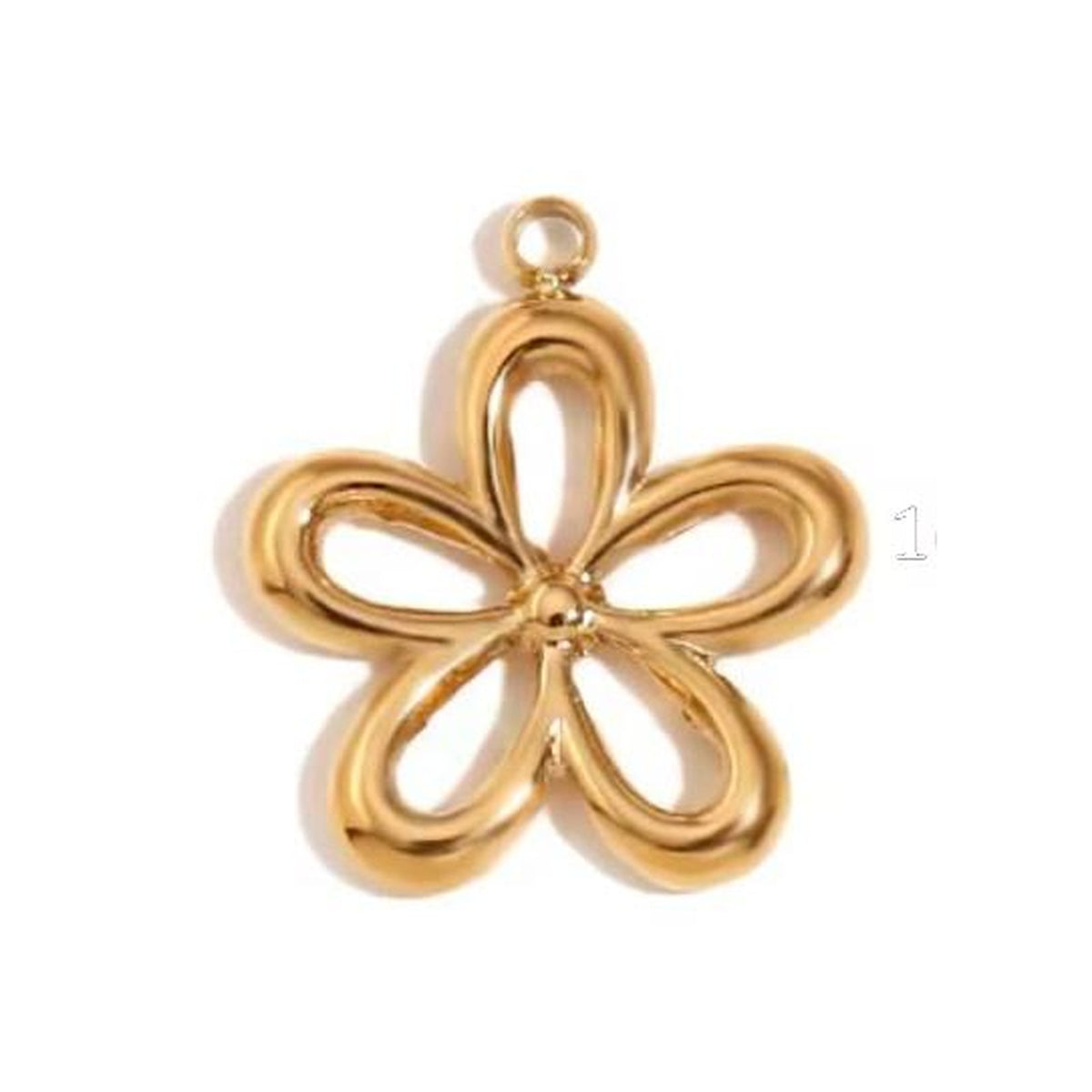 Open Flower Charm Large