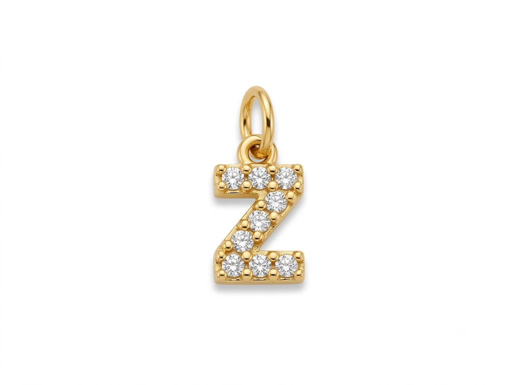 Pavé Letter Z Charm
