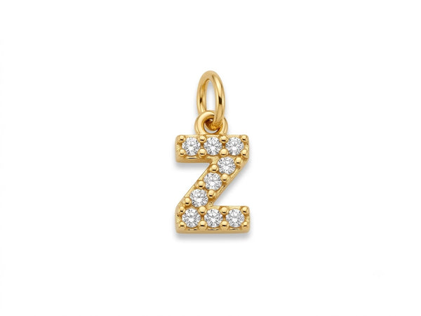 Pavé Letter Z Charm