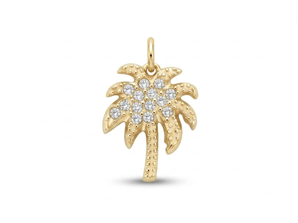Pavé Palm Tree Charm