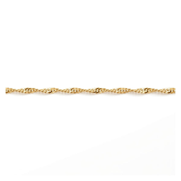 Singapore Twist Chain Gold chain