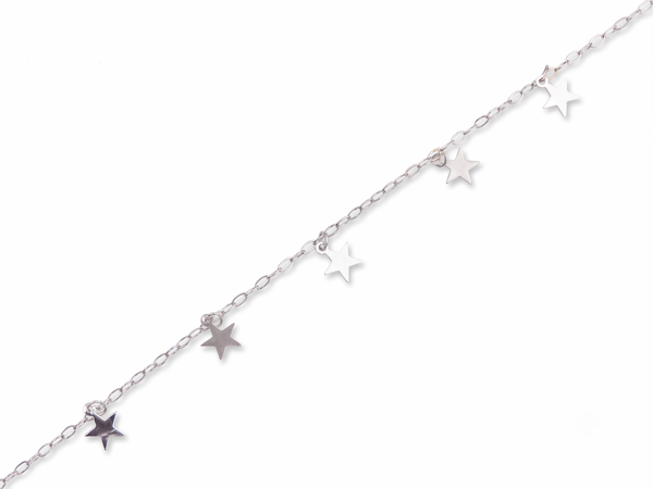 Star Charm Chain Silver