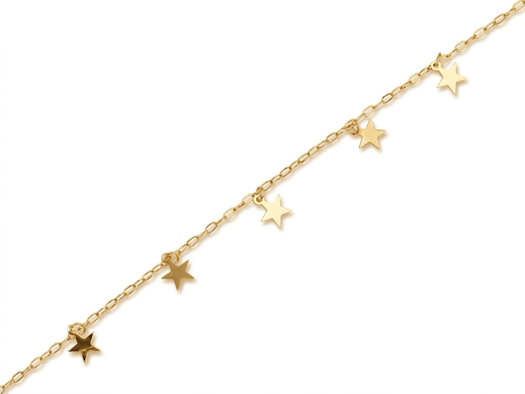 Star Drop Chain Gold