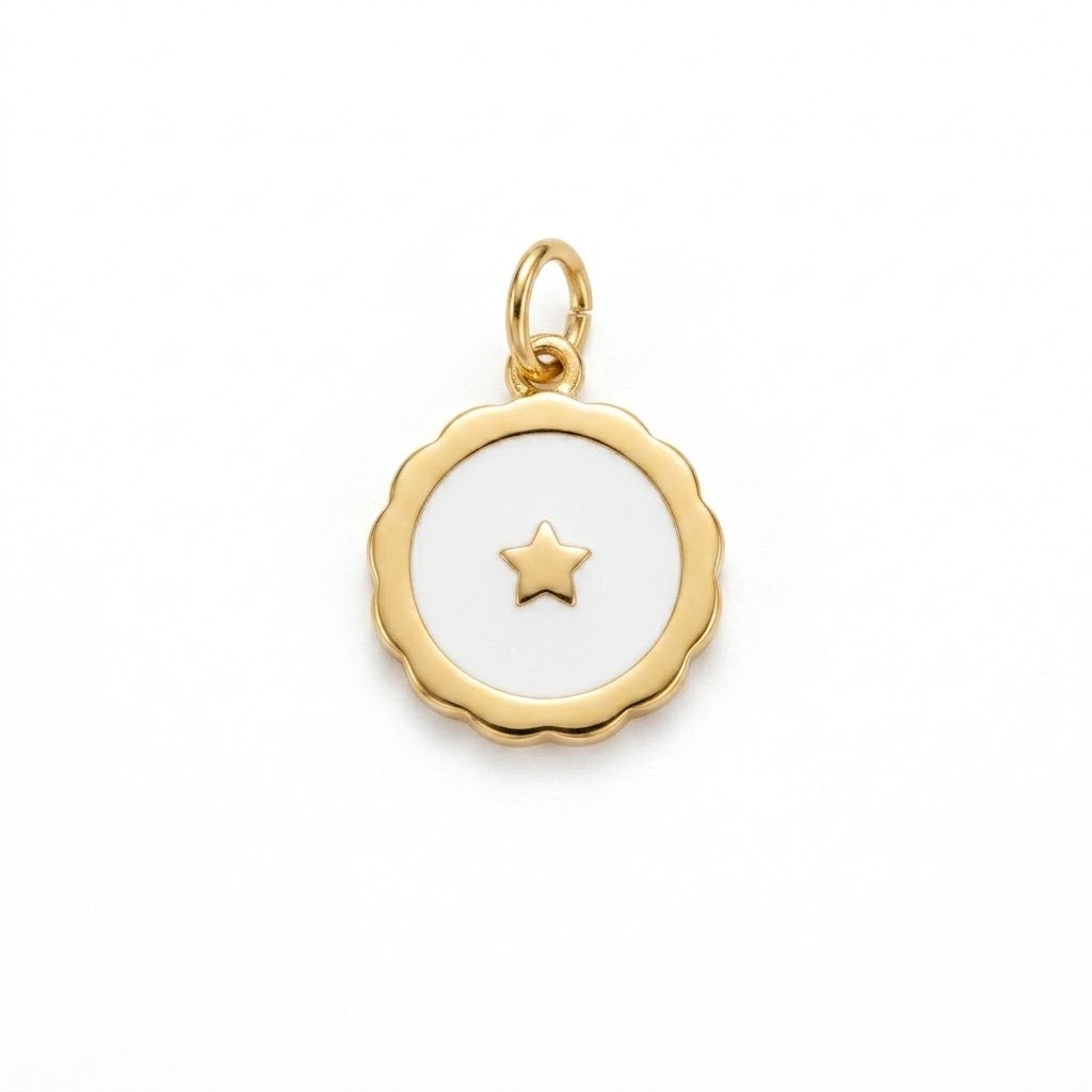 Star Enamel Disc Charm