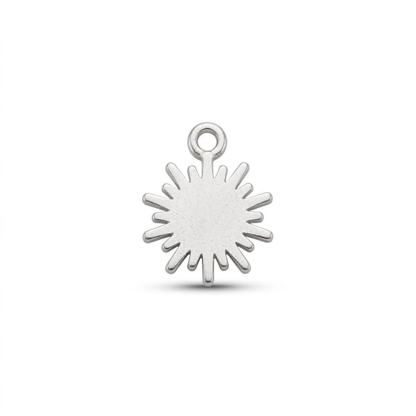 Sunburst Charm Silver
