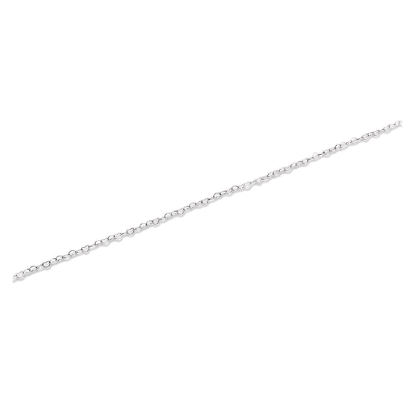 Tiny Heart Link Chain Silver