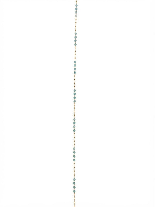 Turquoise Bead Chain Gold