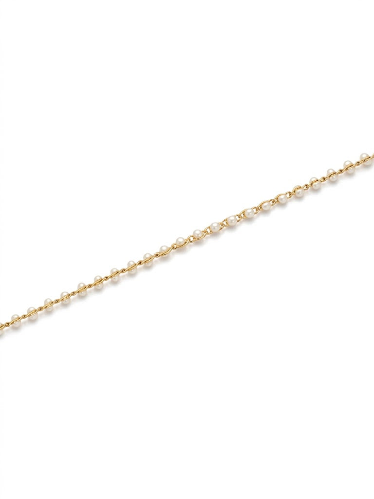 Twisted Pearl Chain Gold